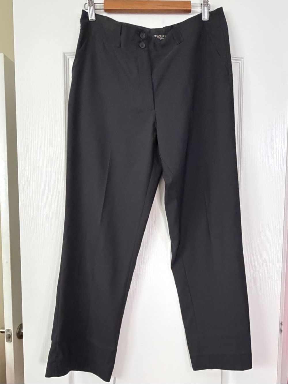 Nike Golf Dri FIT Black Performance Golf Pants Womens Size 10 Stretch Flat Front